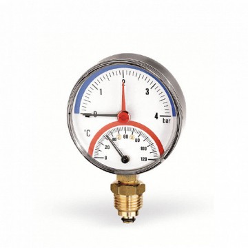 Termomanometro ad attacco radiale TIRM-ABS 80 0÷6 bar/0÷120°C                                                                   